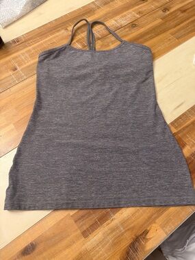 lululemon athletica Heathered Charcoal Racerback Camisole